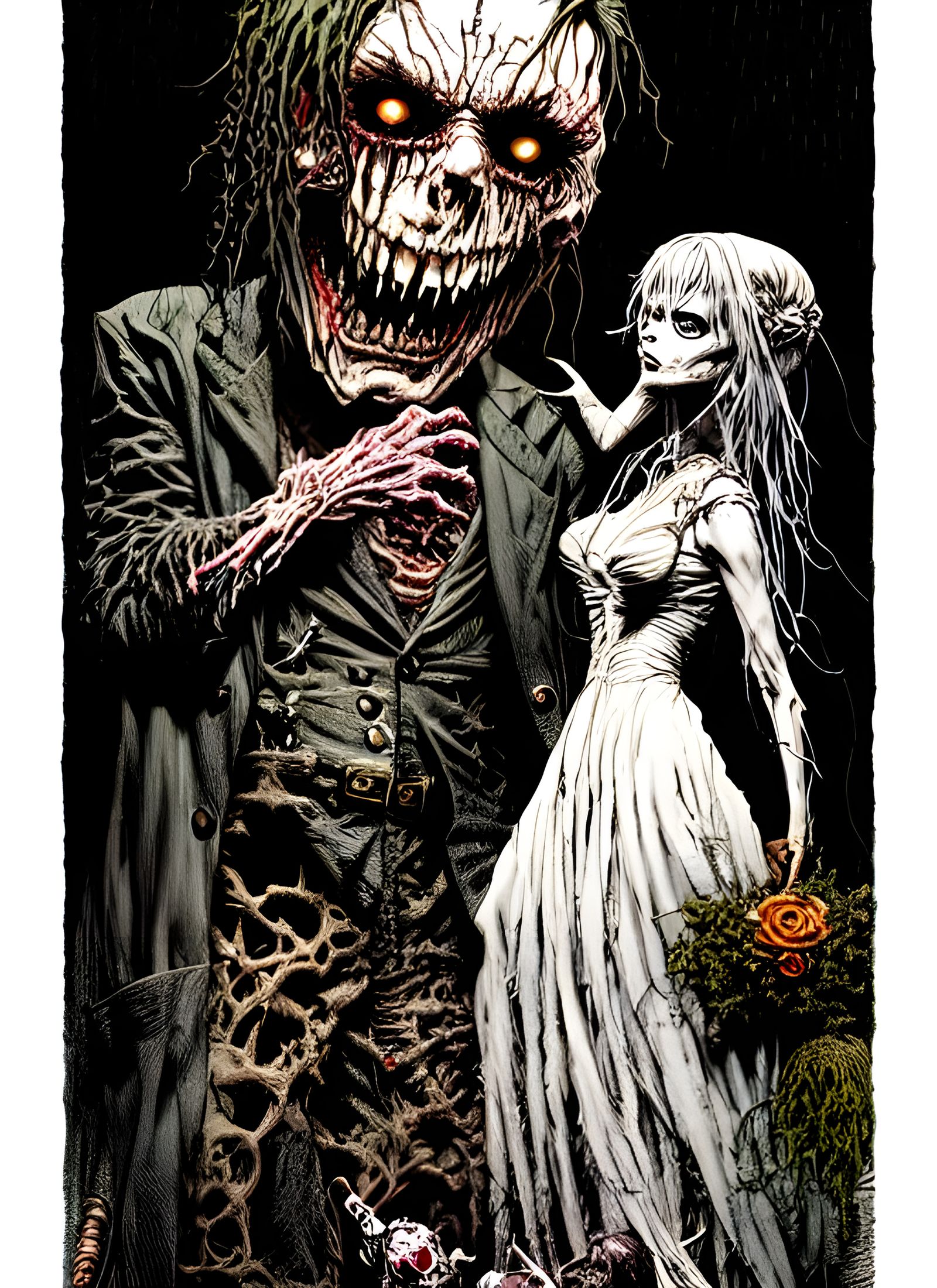 Chibi Frankenstein and Bride: Cartoonish Horror