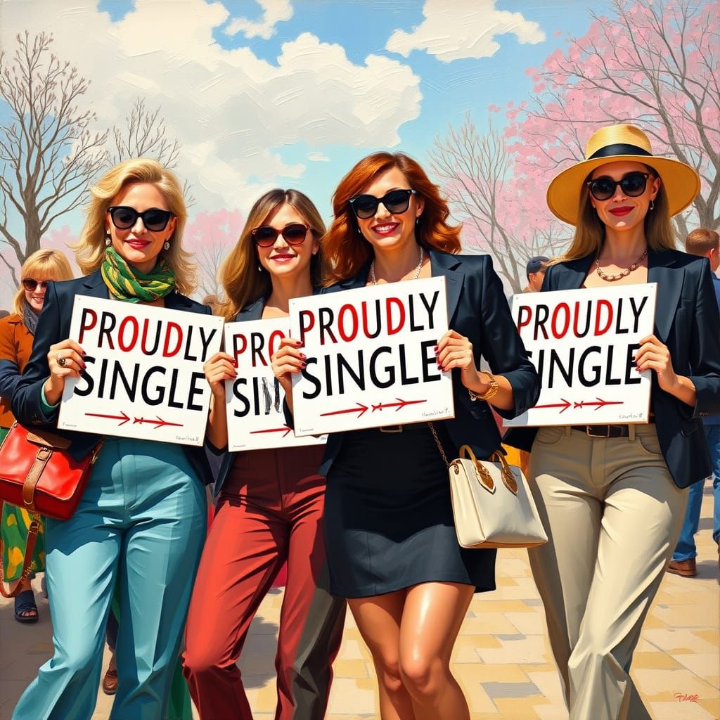 Proudly Single: Vibrant Women in Impressionist Oil Painting