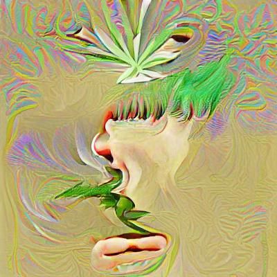 Simple Marijuana Leaf Graphic