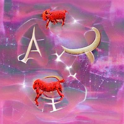 Aries Zodiac Symbol in Minimalist Style