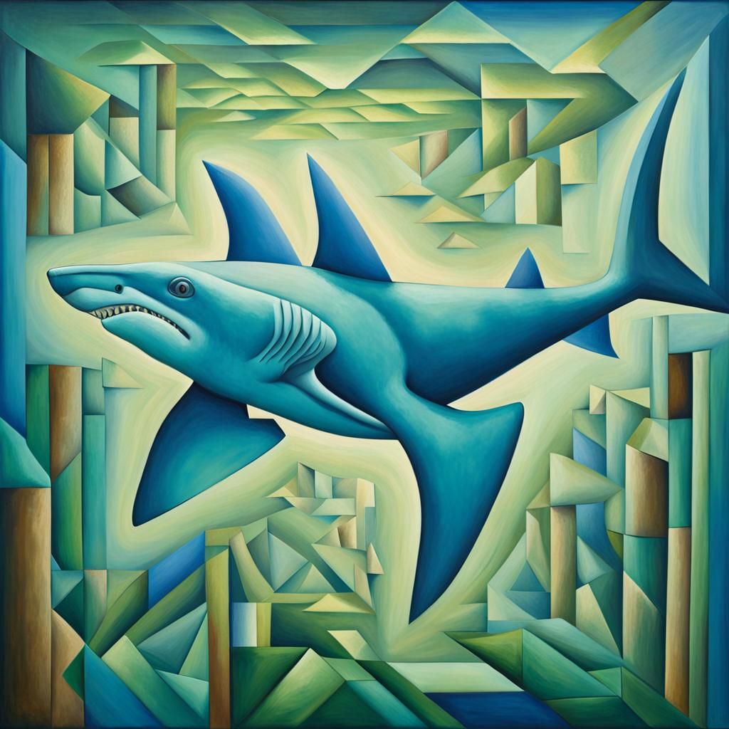 a surrealist painting, naive art, cubism detailed painting p...