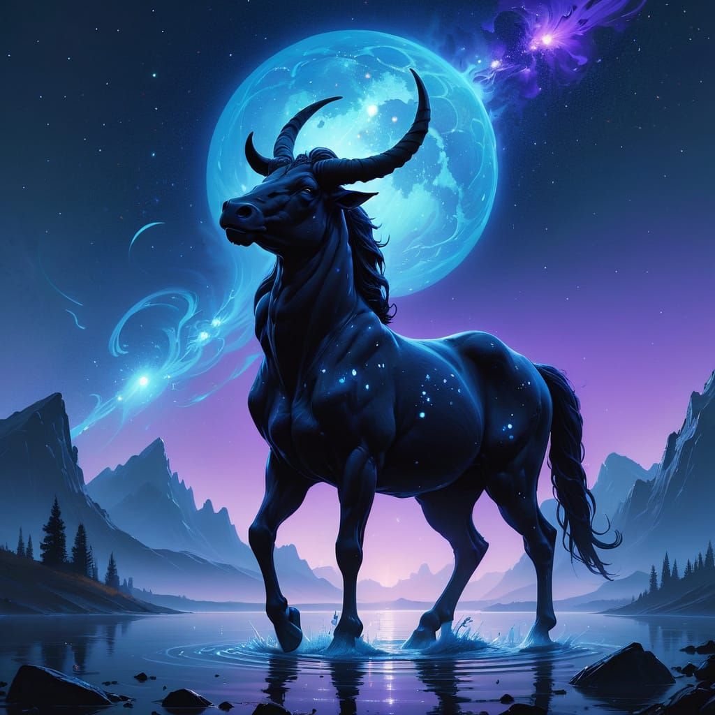 Majestic Centaur Under the Starry Night Sky