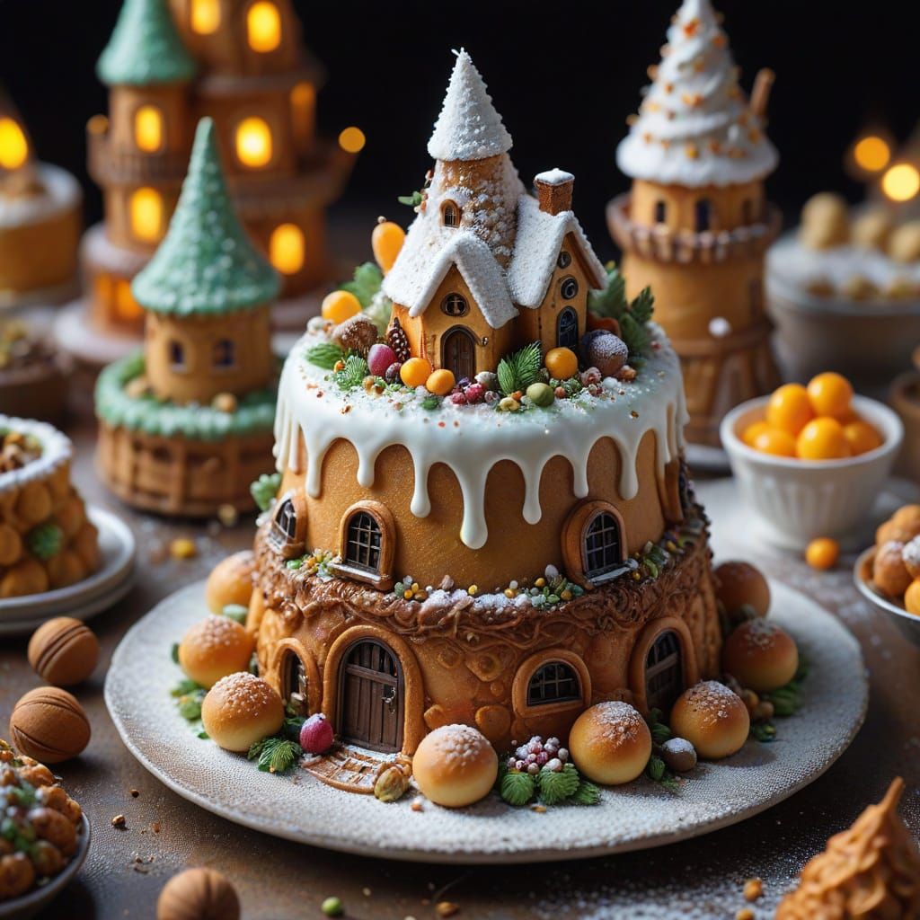 Whimsical Miniature Chefs Craft Giant Croquembouche on iPhon...