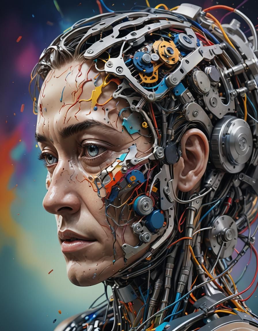 Hyperrealistic fMRI Machine as Splash Art