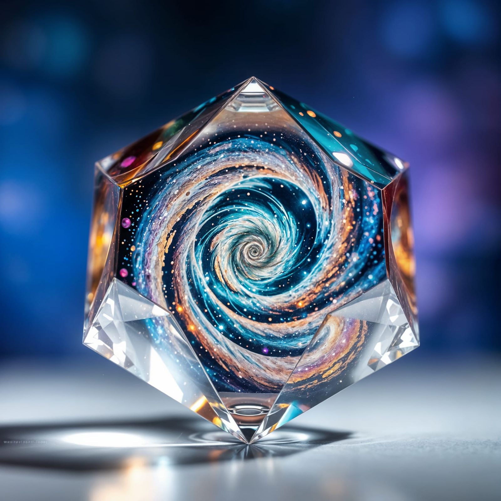 Celestial Polyhedron in Glassy Transparency