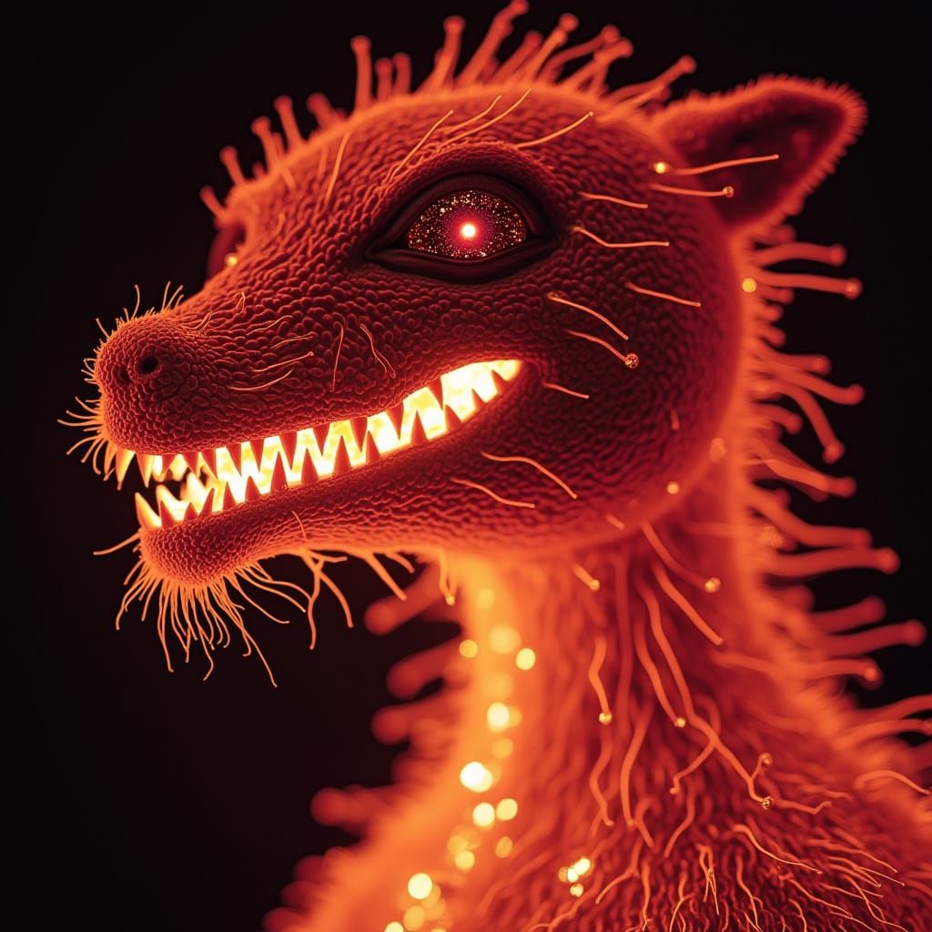 Dieselpunk Portrait of Noctilucent Dreams