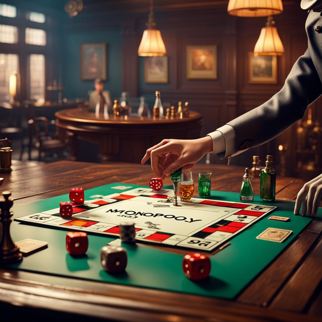 Vintage Monopoly Game Night at Cocktail Bar