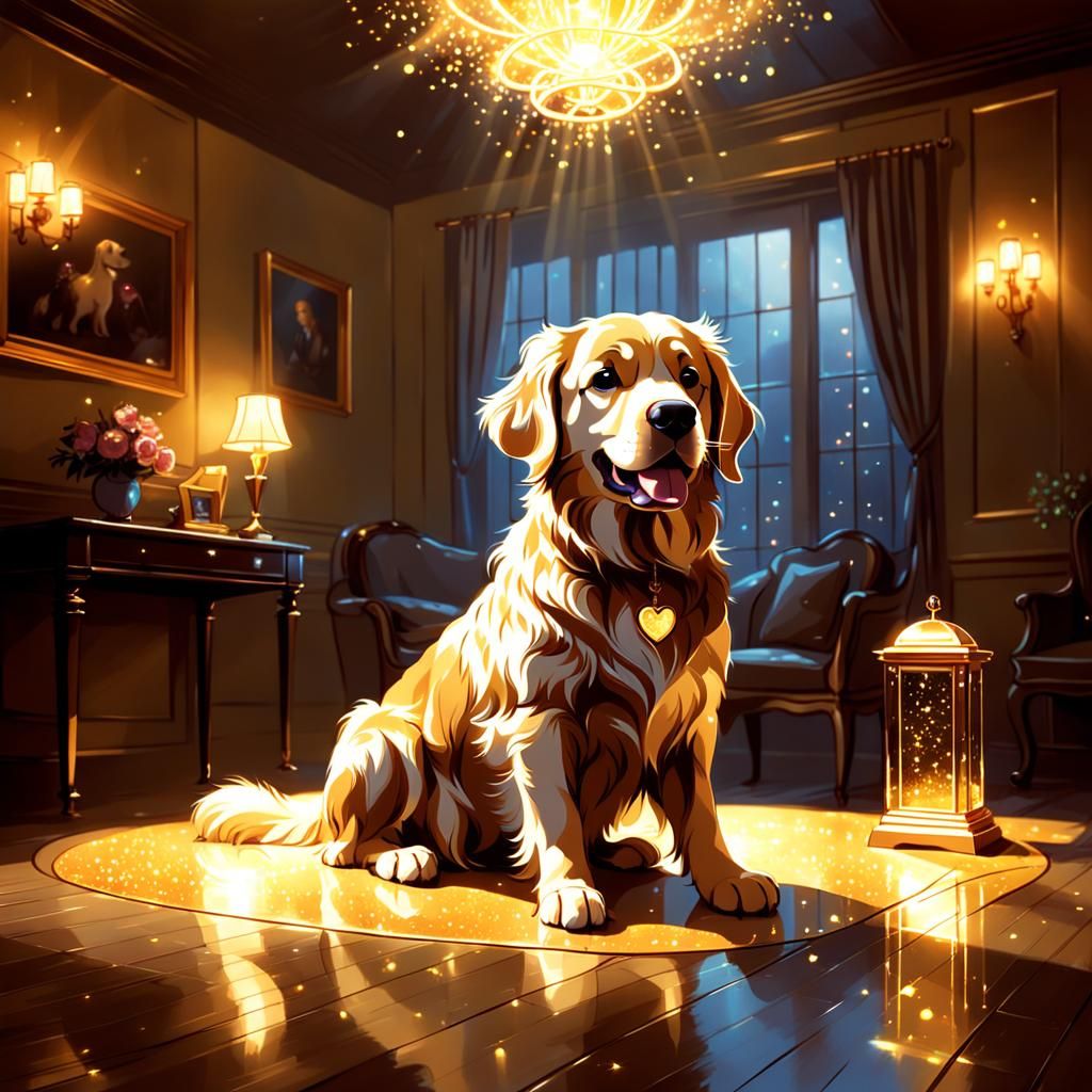 Golden Retriever Wins Award: Hyper-Realistic Digital Art