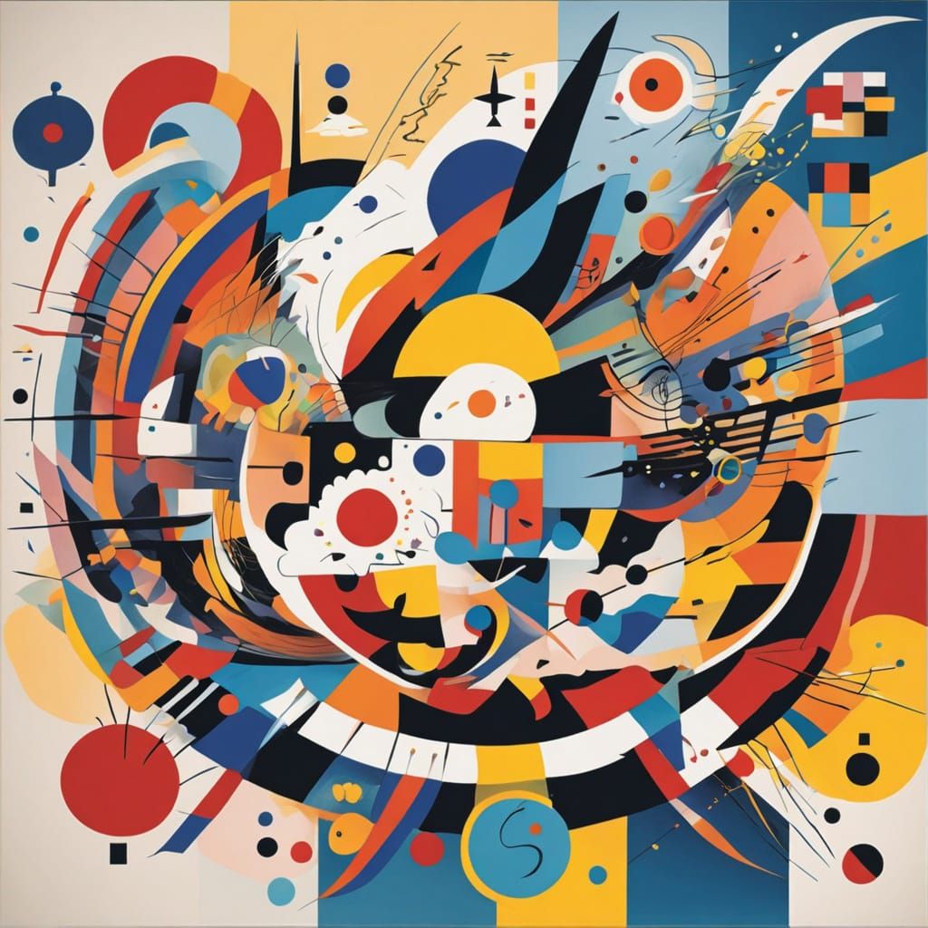 Kandinsky-Inspired Neuroplastic Synesthesia Storm