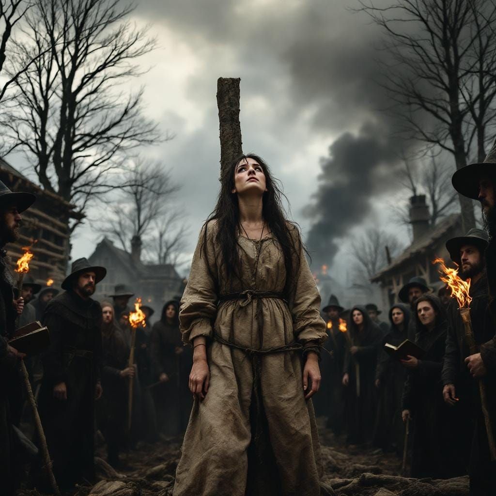 Salem Witch Trials: Accused Woman Awaiting Fate