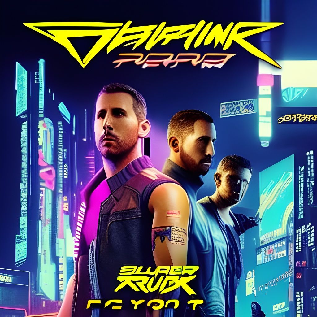 Playstation in Cyberpunk 2099 Neon Style