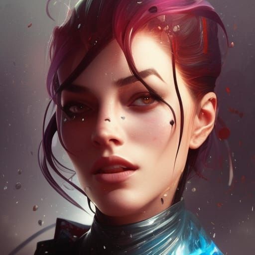 Intricate Portrait of a Villain in Digital Art Style