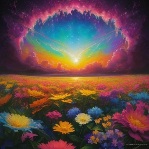 Abstract Bliss: Fractal Art After Sunrise