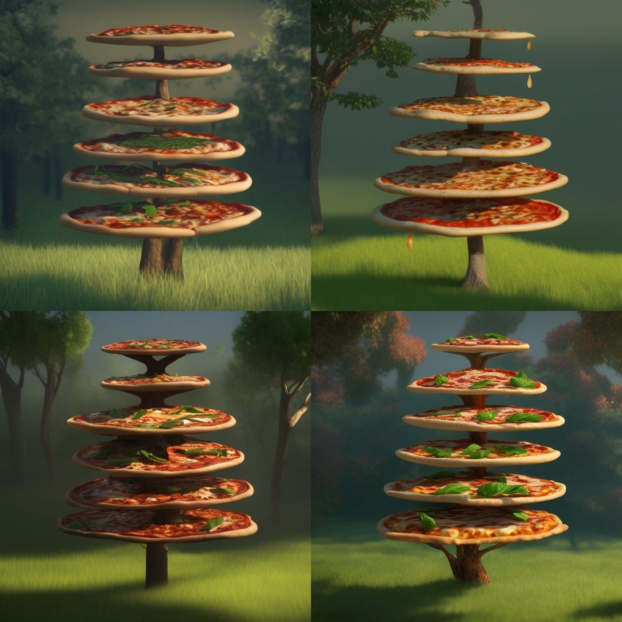 If pizza grew on trees as such, would you eat it as is?