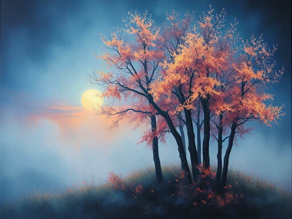 Ethereal Landscape in Symbolist Style