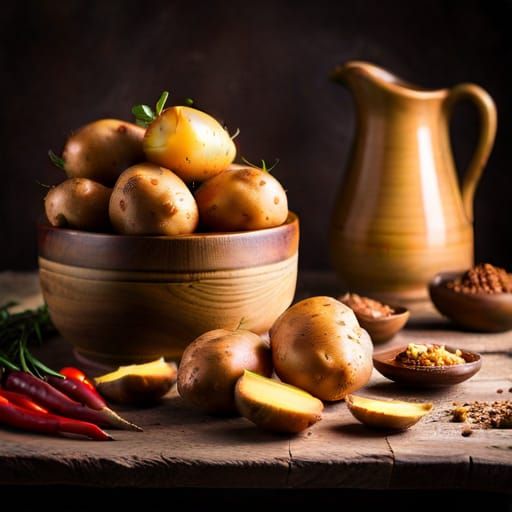 AI Generated Image of Potatoes