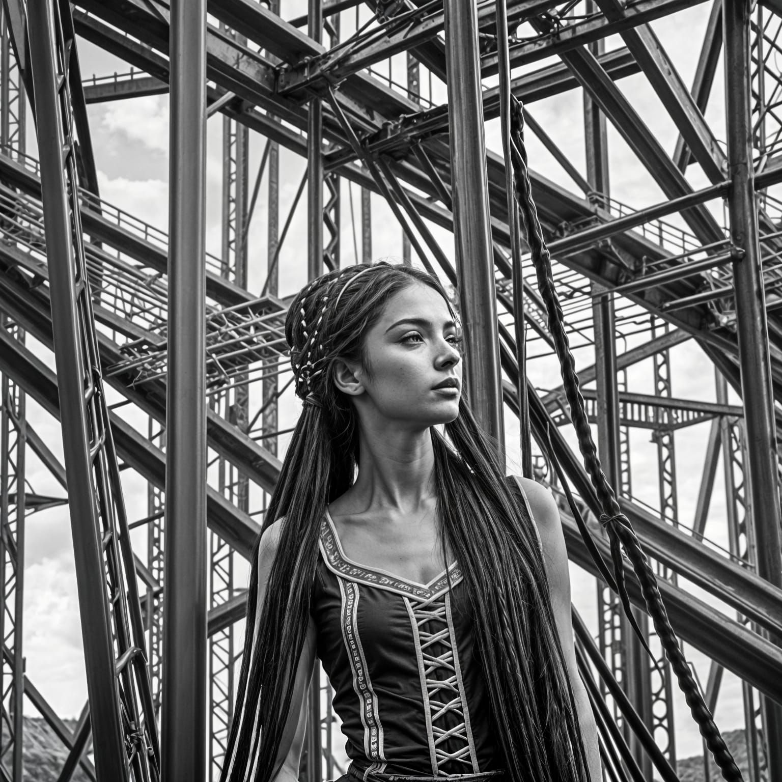 Young Tsarina on Steel Structure