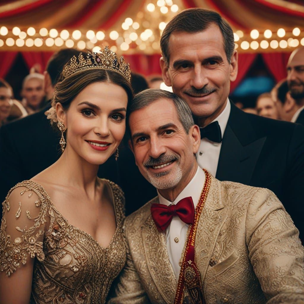 Royal Couple Takes a Whimsical Selfie at the Circus