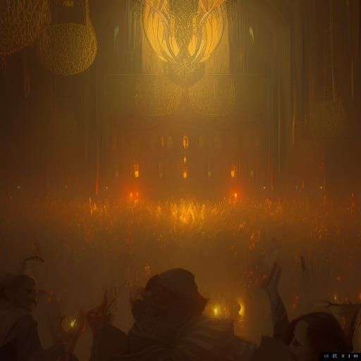 Masquerade Ball of Death: Art Nouveau Concept Art