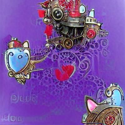 Alice in Wonderland Steampunk Engine