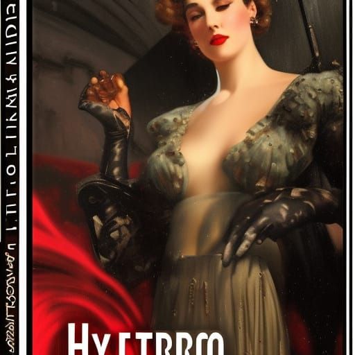 Elegant Woman in Noir Style, Dynamic Lighting