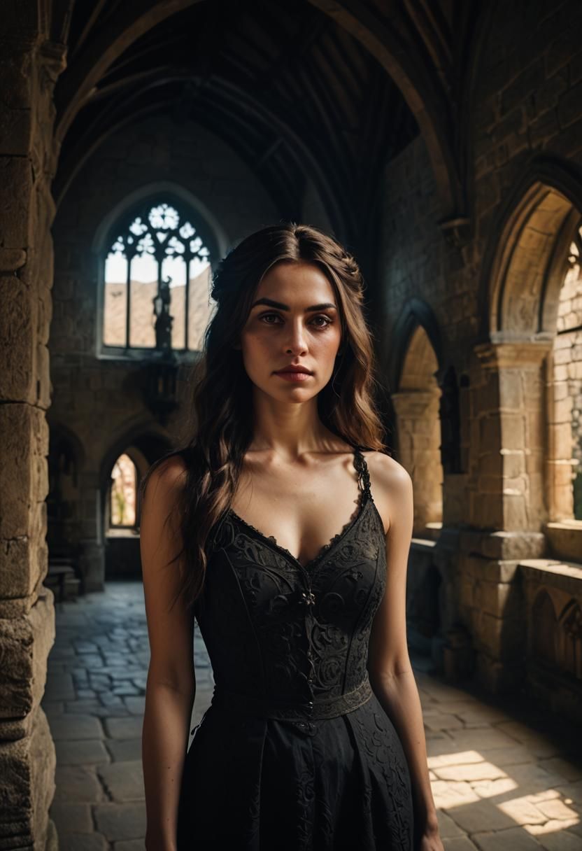 Mysterious Gothic Portrait of a Young Transylvanian Woman