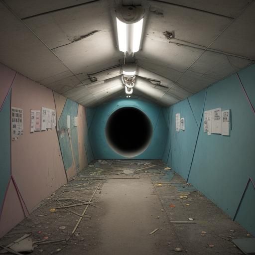 Liminal Space in Abandoned Daycare with Vibrant Colors