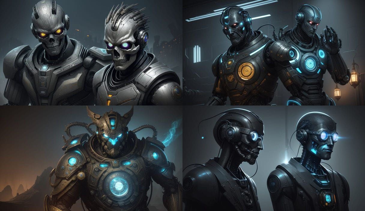 Retro-Futuristic Head