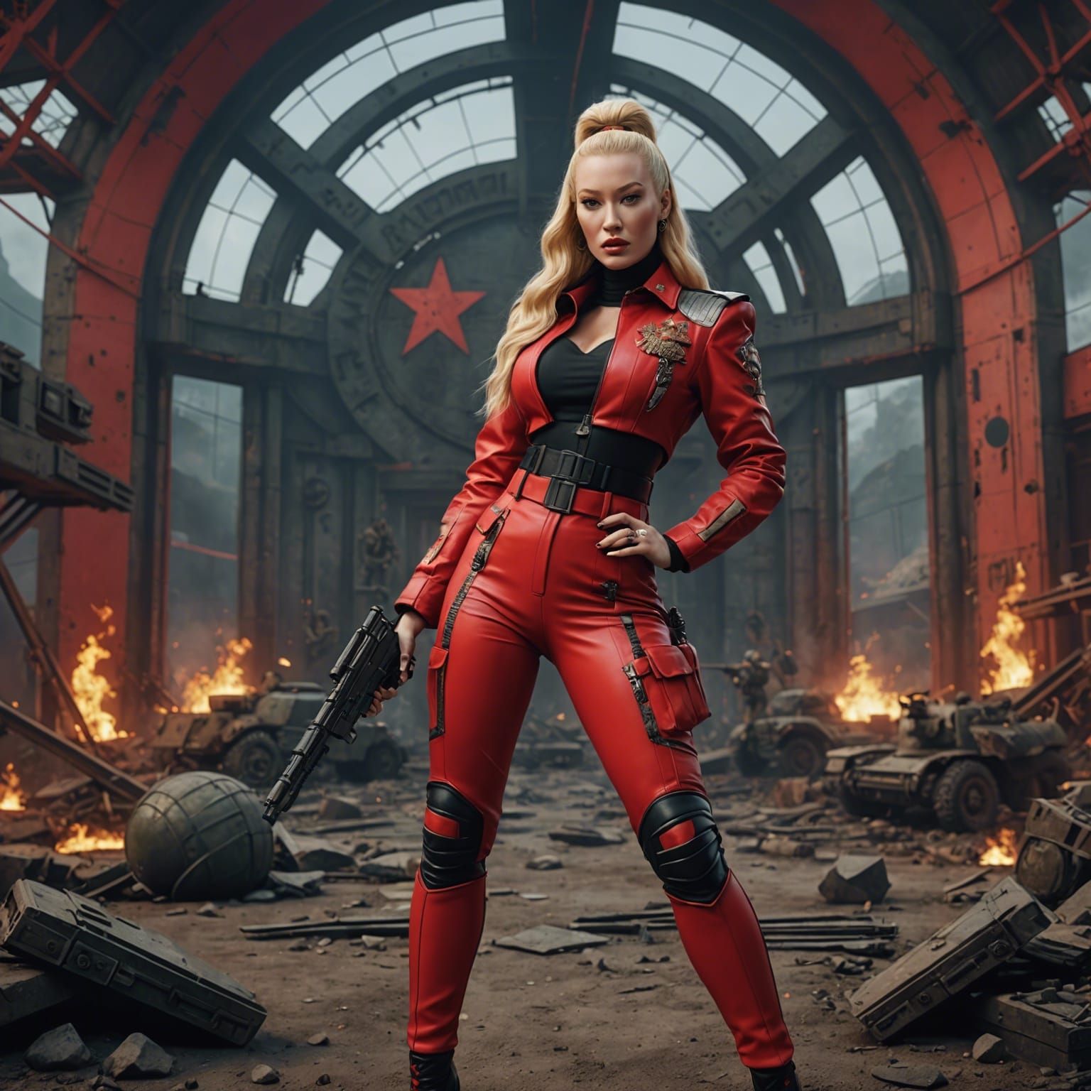 Red Army Commander: Detailed Matte Painting