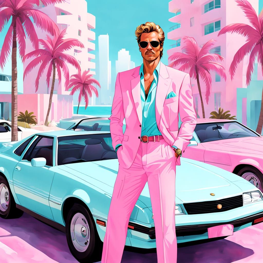 Pastel Miami Vice Aesthetic