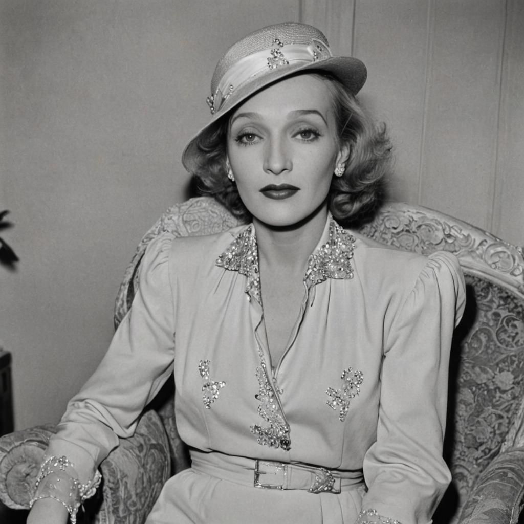 Marlene Dietrich: Classic Hollywood Portrait