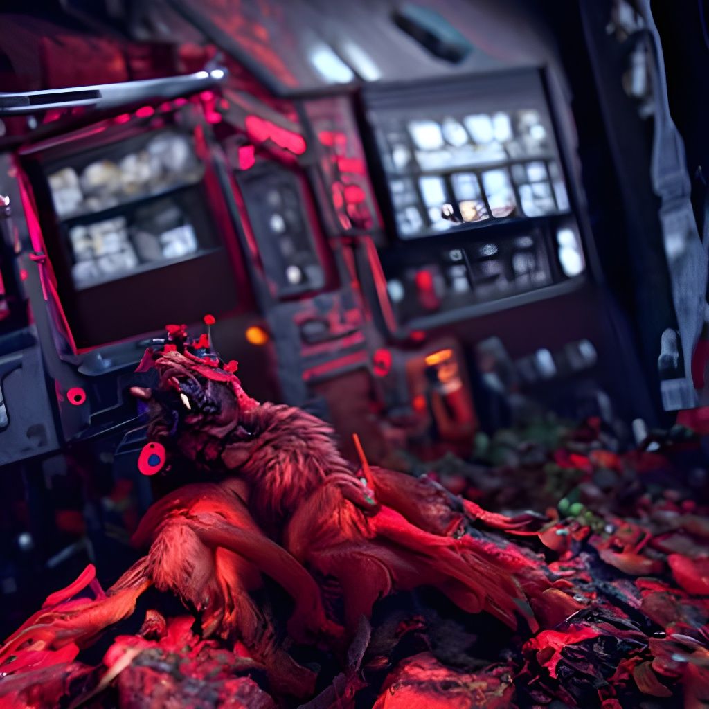 Cyber Dragon in CryEngine with Neon Highlights