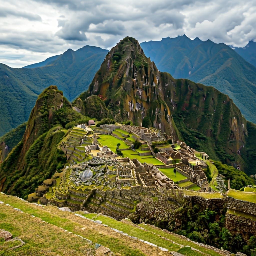 Machu Picchu from a bird's eye view