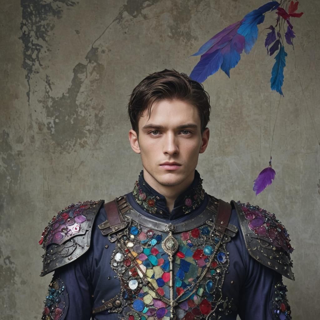 Handsome Knight in Jewel Tones