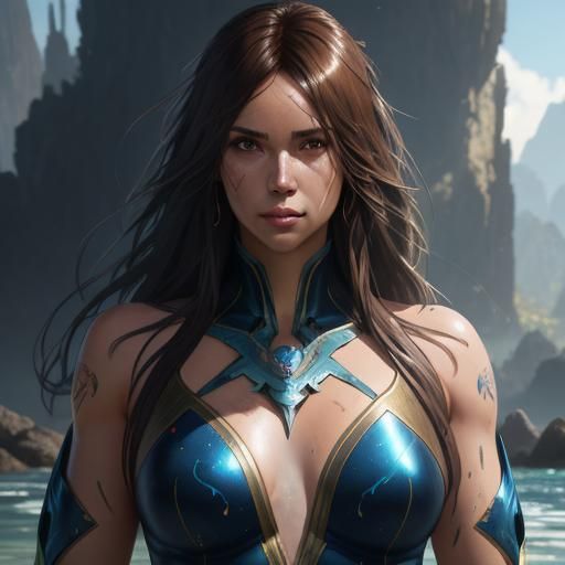 Hyperdetailed Portrait in Volumetric Lighting