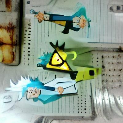 Rick Sanchez Meets Bill Cipher in Animated Crossover
