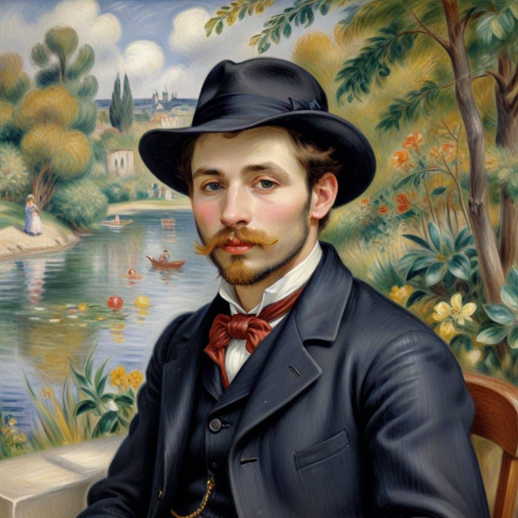 Impressionist Portrait of a French Master