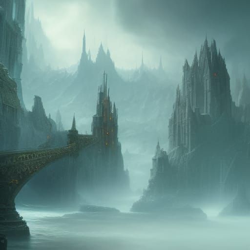 Detailed Ghost Matte Painting in Deep Color