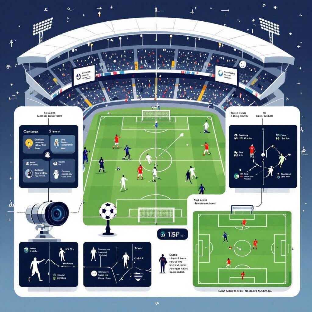 Computer Vision Football Match Analysis Schematic