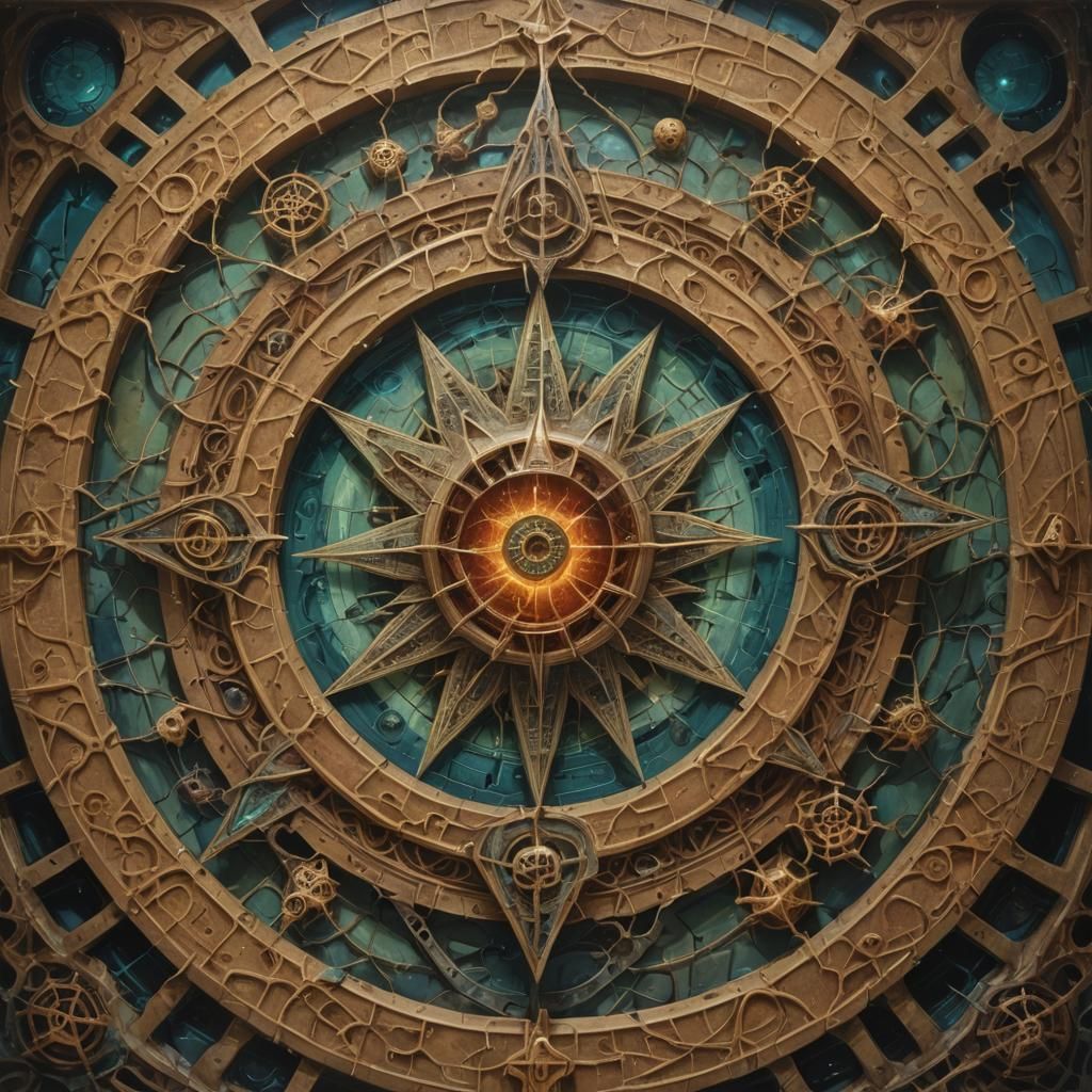 Eerie Hooded Figure in Surreal Eldritch Horror