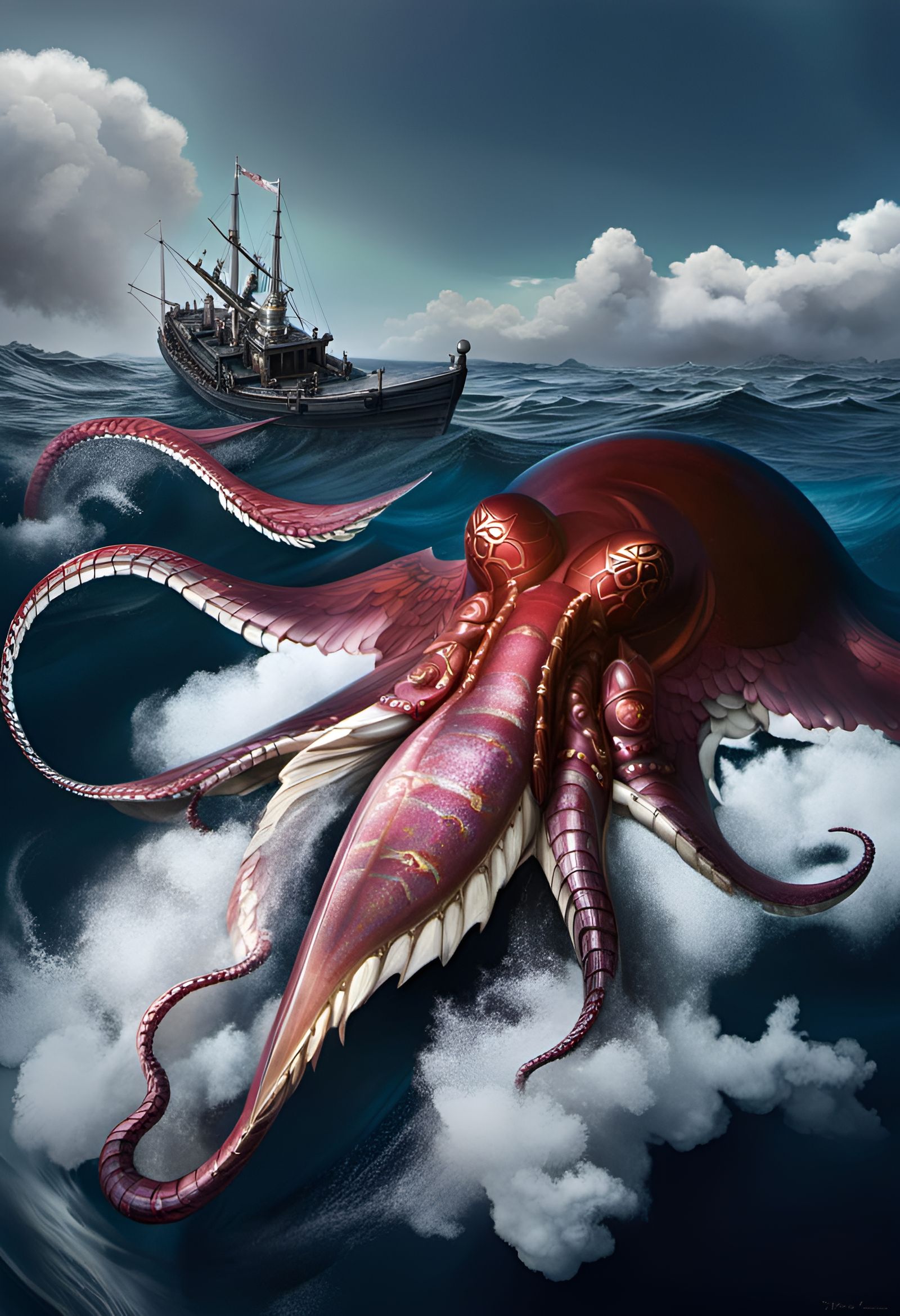 🐙🩸Deep Sea Demon Squid🩸🐙