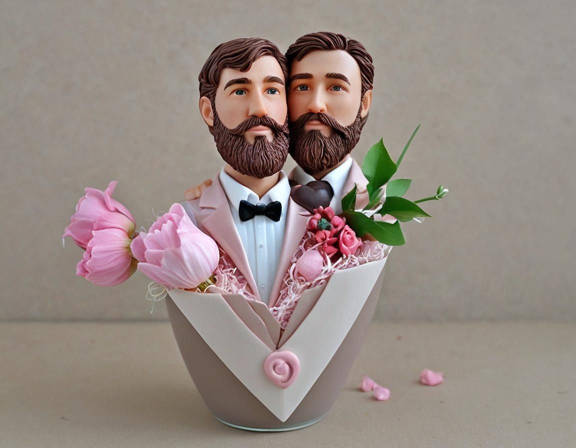 Chocolate gay wedding decoration