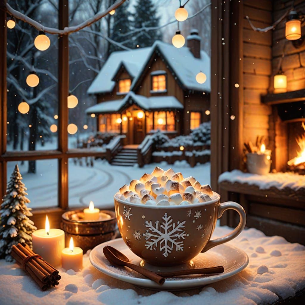 Whimsical Winter Hideaway in Soft Focus