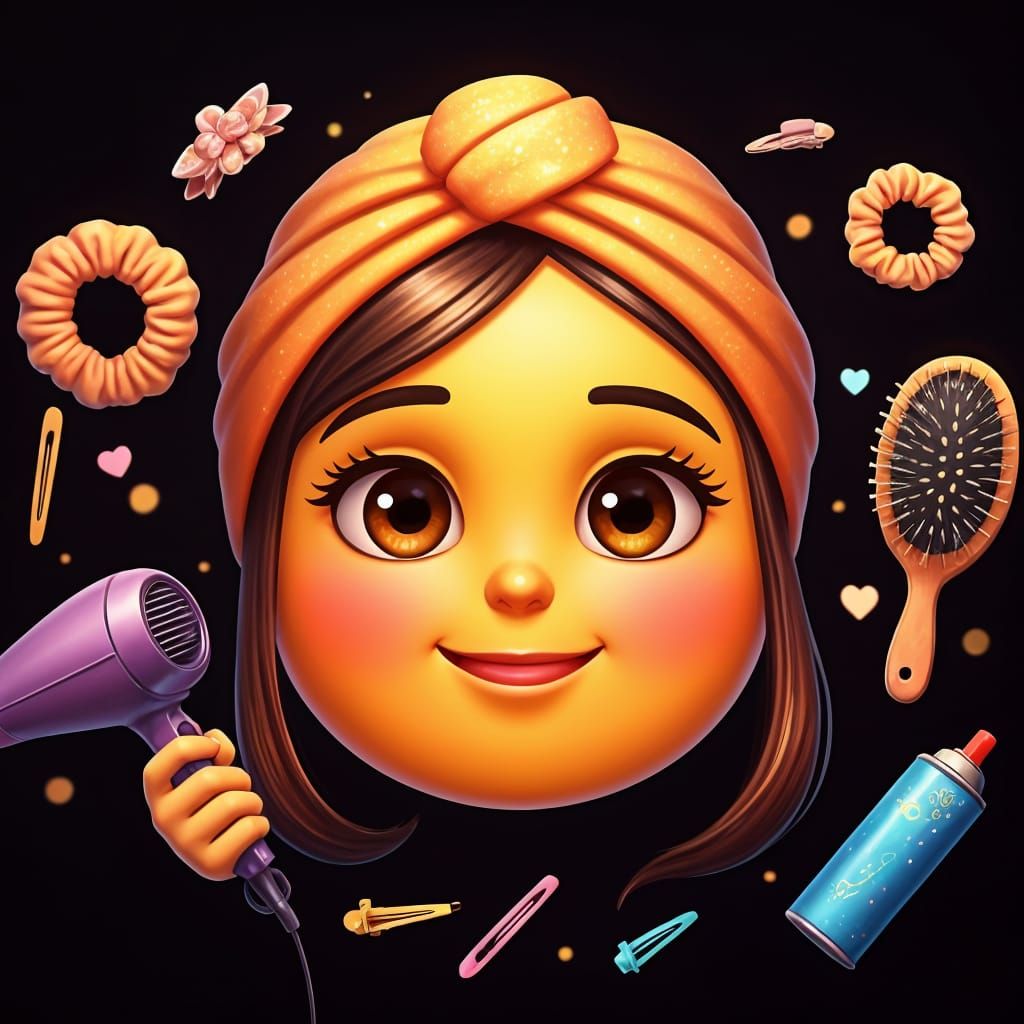 Doing Hair ~ Emoji Girly