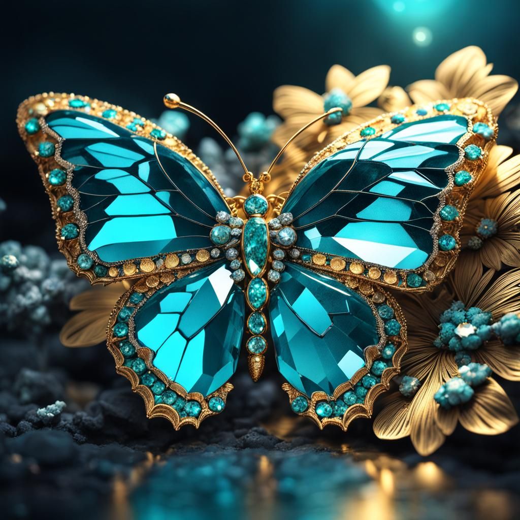 Crystal butterfly