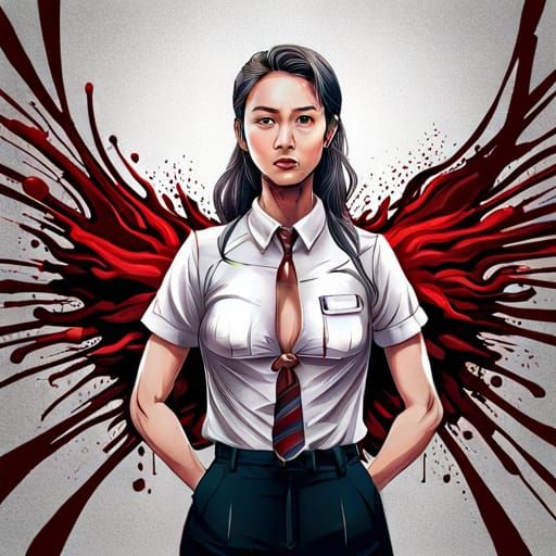 K-Pop Star in Silent Hill Style