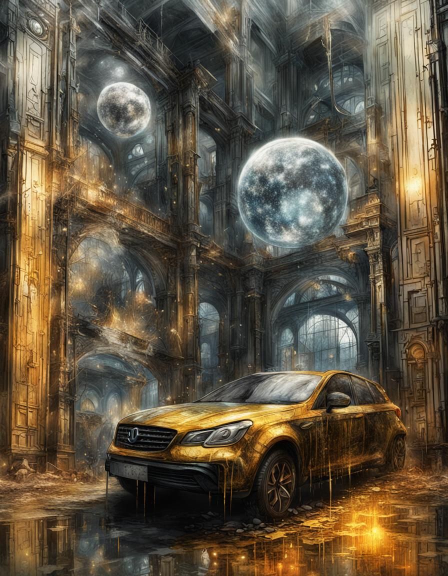 Glass Core Elements in Digital Matte Painting