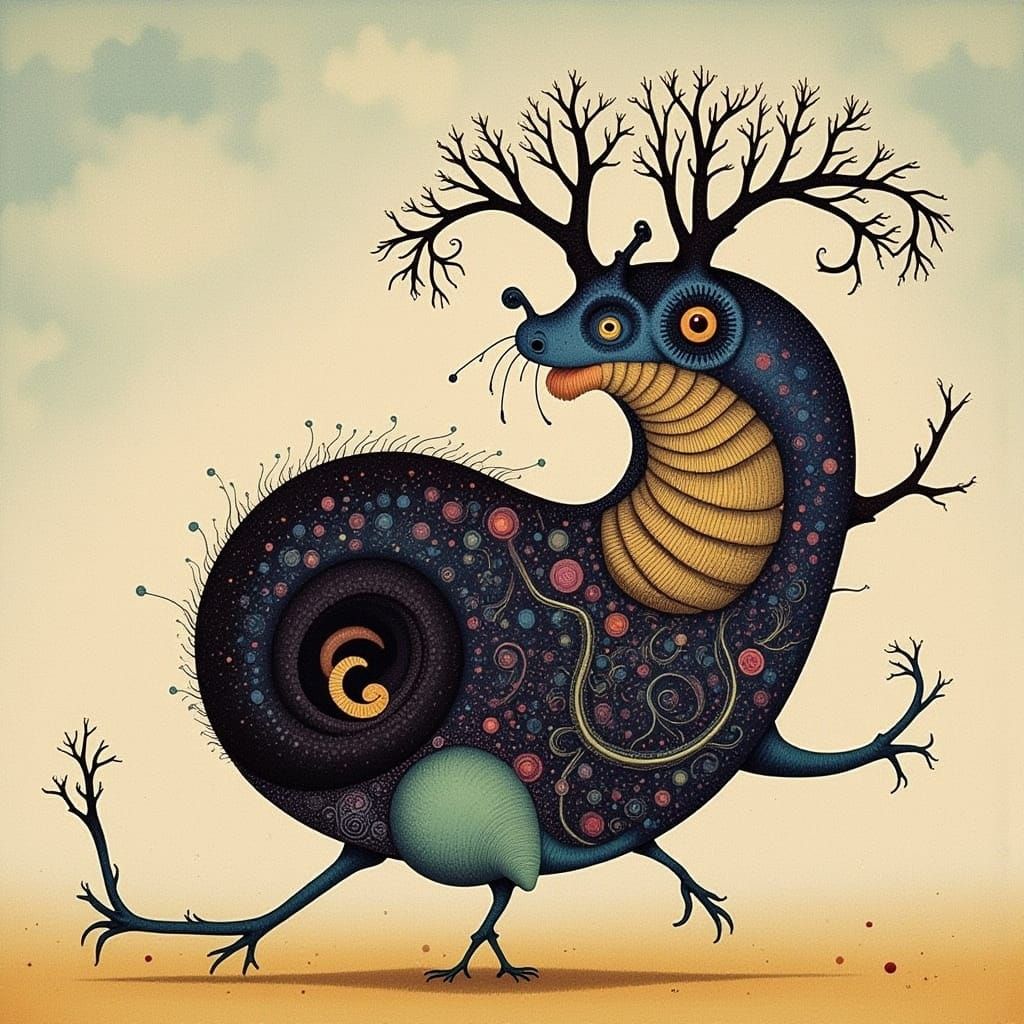 Surreal Monster Illustration