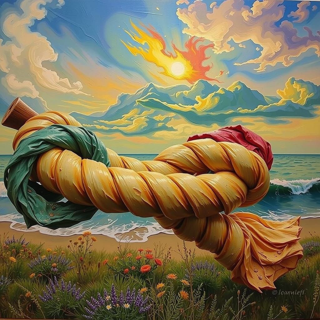 Abstract Twisting and Curving Shapes in Motion