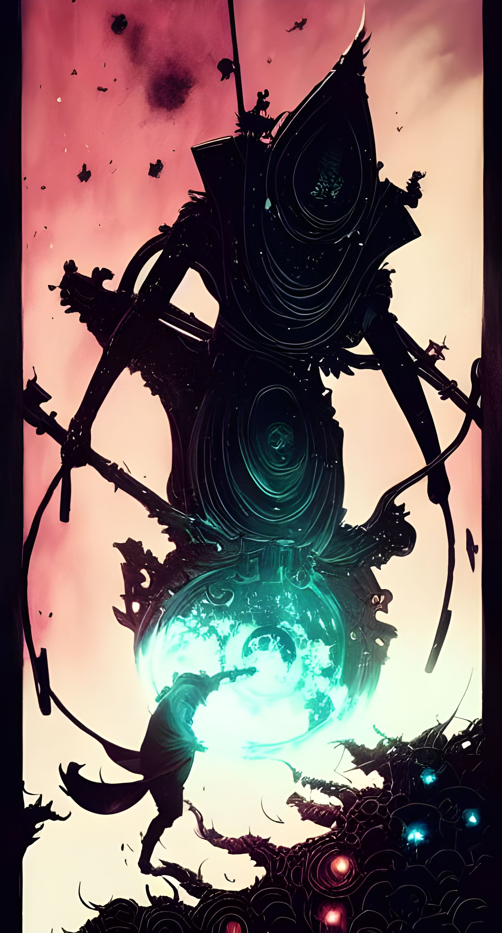 Fantasy Void Tarot Card Illustration